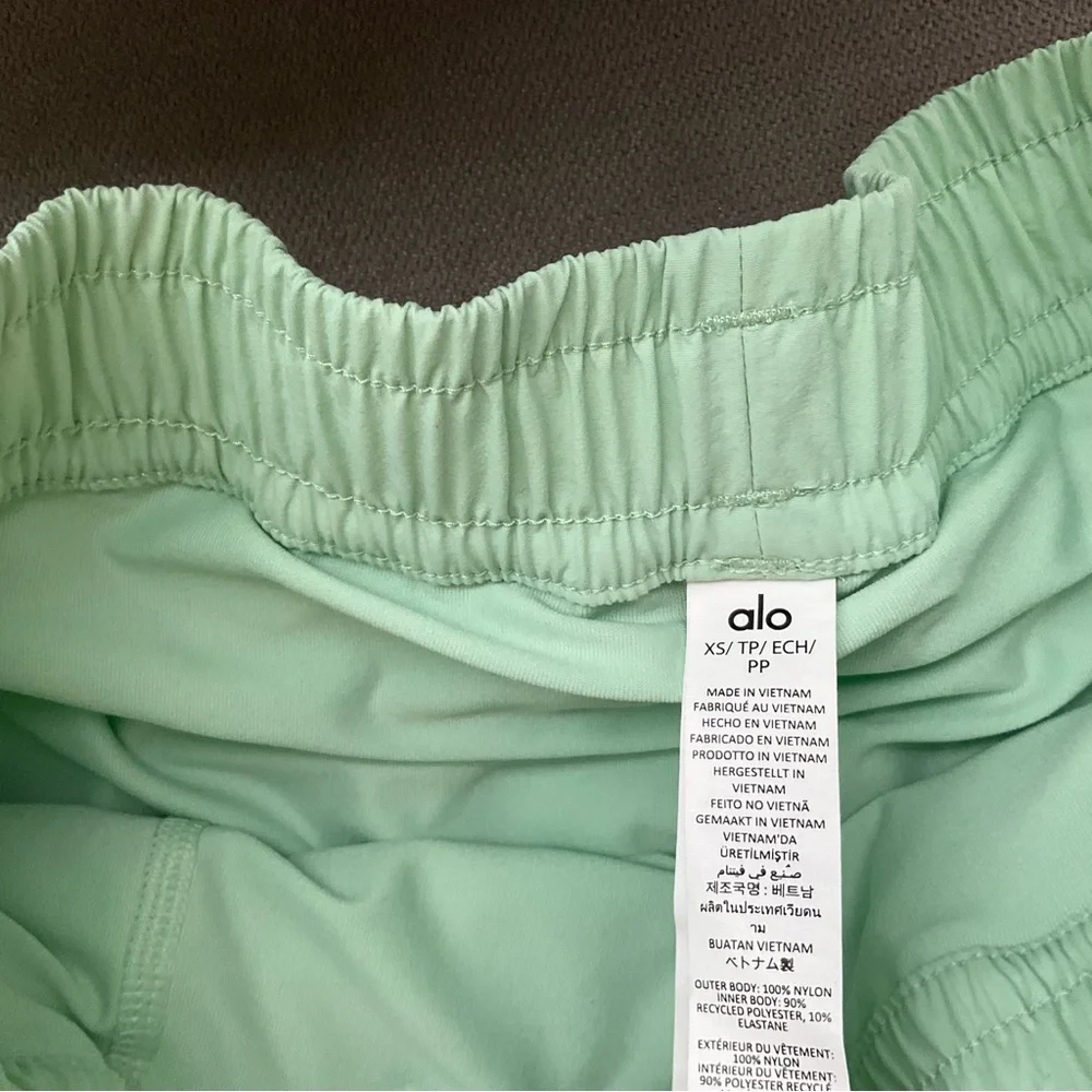 Alo Yoga Alumni Tennis Skirt Spearmint XS